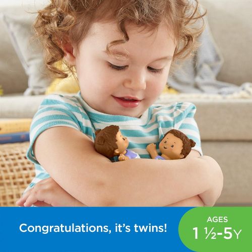  Fisher-Price Little People Snuggle Twins, Figure Set for Toddlers