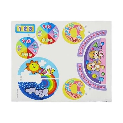  Replacement Parts Laugh and Learn Car - Fisher-Price Laugh and Learn Crawl Around Car CDC78 and DJD10 ~ Replacement Stickers ~ Styles May Vary from Photo