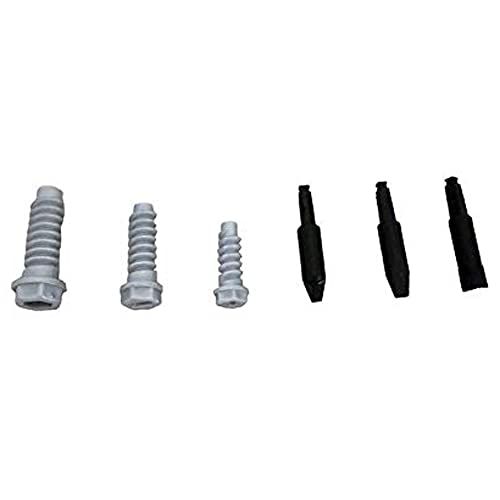  Fisher-Price Replacement Parts for Drillin Action Drilling Action Tool Set Playset DVH16 ~ Includes 3 Gray Screws and 3 Black Drill Bits