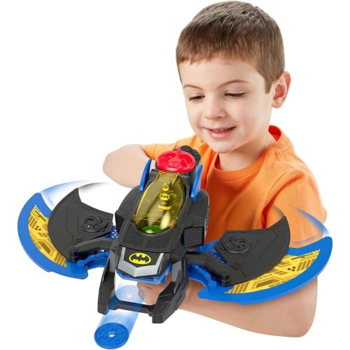  Fisher Price Imaginext DC Super Friends Batwing Toy Plane and Batman Figure for Preschool Kids Ages 3 Years and Up [Amazon Exclusive]
