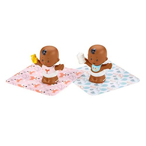  Fisher-Price Little People Snuggle Twins Figure Set for Toddlers