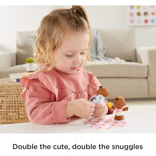  Fisher-Price Little People Snuggle Twins Figure Set for Toddlers