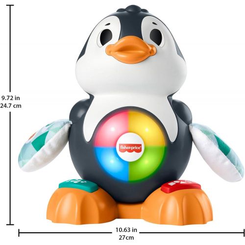  Fisher-Price Linkimals Cool Beats Penguin - UK English Edition, Musical Infant Toy with Lights, motions, and Educational Songs for Infants and Toddlers