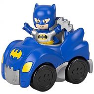 Fisher Price Little People DC Super Friends, Imaginext DC Superhero Toys, Creative, Educational Toys, Batman and Batmobile Set, Make Story Telling Times More Exciting