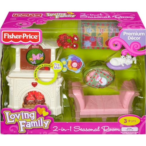  Fisher-Price Loving Family 2-In-1 Seasonal Room Set