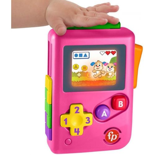  Fisher-Price Laugh & Learn Lil Gamer - Pink Edition ~ Educational Activity Toy for Babies and Toddlers Inspired by Nintendo