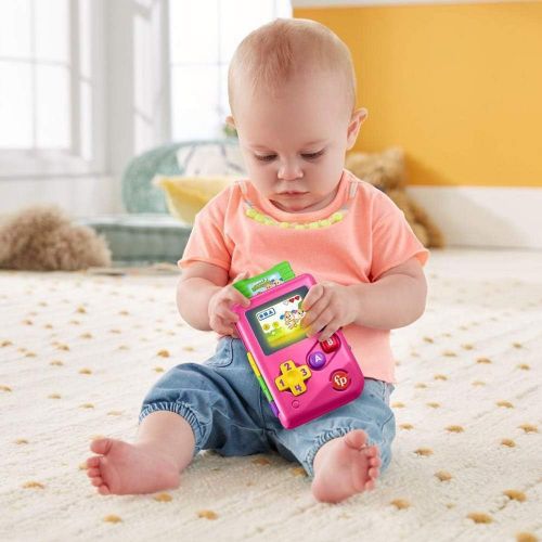  Fisher-Price Laugh & Learn Lil Gamer - Pink Edition ~ Educational Activity Toy for Babies and Toddlers Inspired by Nintendo