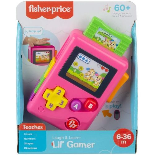  Fisher-Price Laugh & Learn Lil Gamer - Pink Edition ~ Educational Activity Toy for Babies and Toddlers Inspired by Nintendo