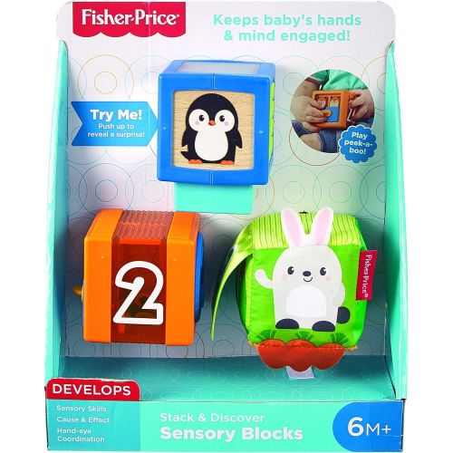  Fisher-Price Stack & Discover Sensory Blocks