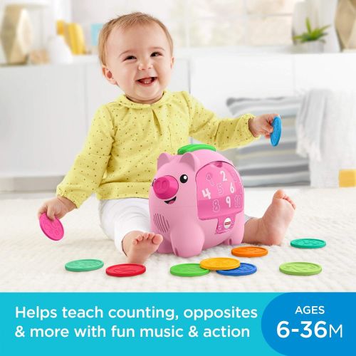  Fisher-Price Laugh & Learn Count & Rumble Piggy Bank