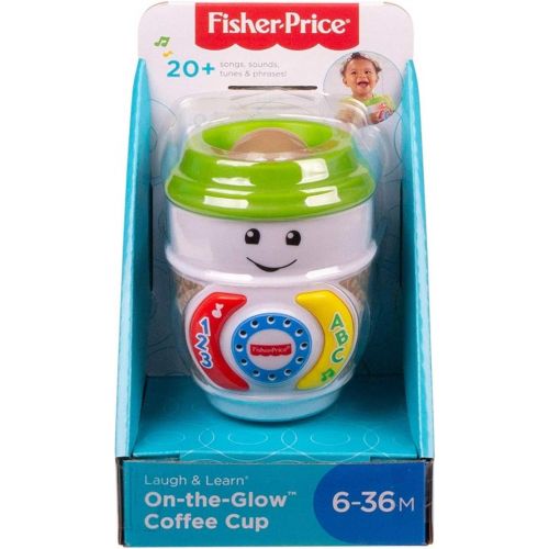  Fisher-Price GHJ04 Laugh & Learn On-The-Glow Coffee Cup, Interactive Baby Toy, Multicolour