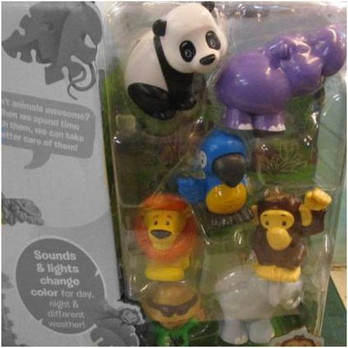  Fisher-Price Replacement Zookeeper and Animals Little People Share and Care Safari FHF35 - Includes 6 Animal Figure and 1 Zookeeper