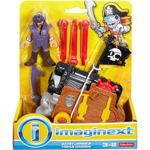  Fisher-Price Imaginext Davey Jones & Triple Cannon