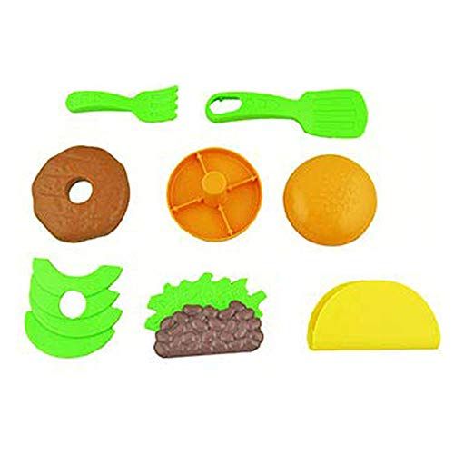  Fisher-Price Replacement Parts for Food Truck Laugh and Learn Servin Up Fun Food Truck DYM74 - Replacement Food ~ Hamburger with Meat and Lettuce, Taco with Shell, Meat and Beans a