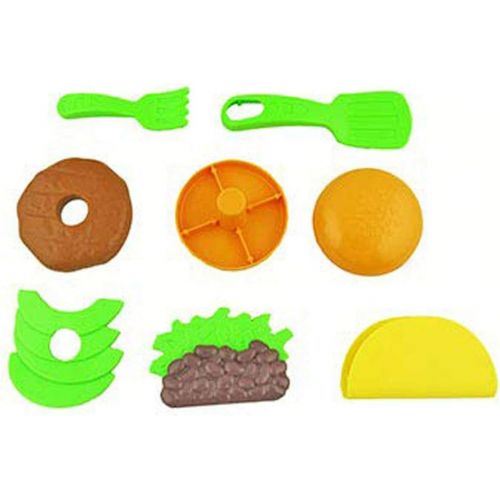  Fisher-Price Replacement Parts for Food Truck Laugh and Learn Servin Up Fun Food Truck DYM74 - Replacement Food ~ Hamburger with Meat and Lettuce, Taco with Shell, Meat and Beans a