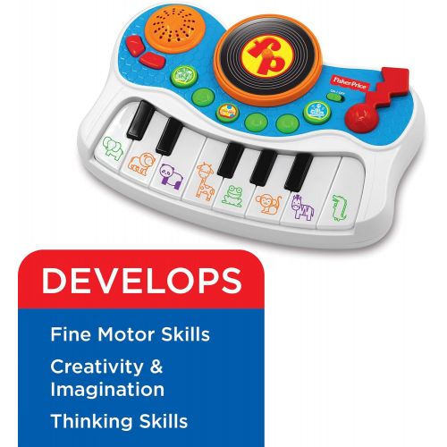  Fisher-Price ? Musical Kids Studio Electronic Piano, Musical Instrument, Educational Toy, Interactive Music Toy, Toddlers, Ages 3+