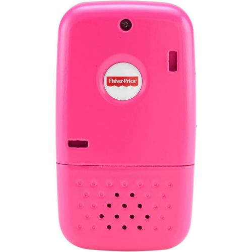  Fisher-Price Laugh & Learn Smart Phone Pink, Light-Up Musical Pretend Phone for Infants & Toddlers