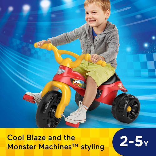  Fisher-Price Nickelodeon Blaze and The Monster Machines Tough Trike, Sturdy Ride-on Tricycle for Toddlers and Preschool Kids Ages 2-5 Years [Amazon Exclusive]