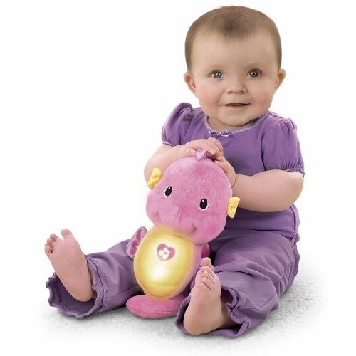  Fisher-Price Ocean Wonders Soothe & Glow Seahorse, Pink