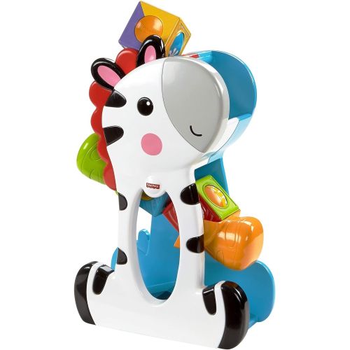  Fisher-Price Roller Blocks Tumblin Zebra,Multicolor