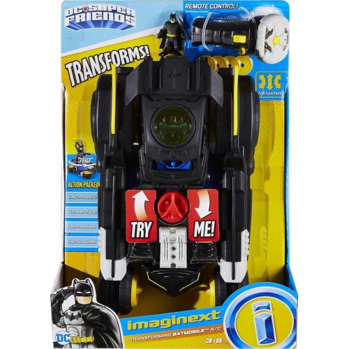  Fisher-Price Imaginext DC Super Friends Transforming Batmobile R/c