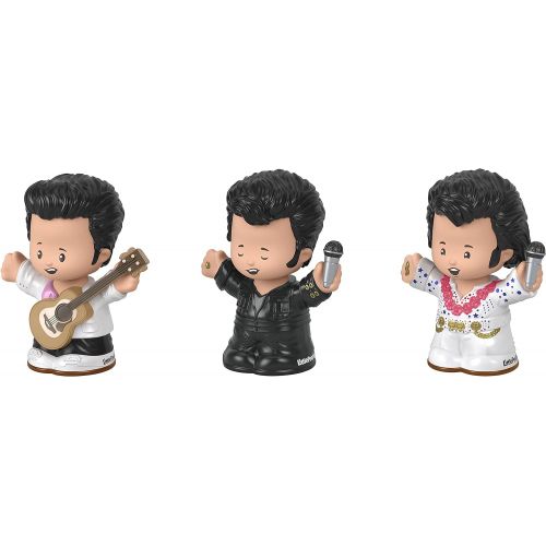  Fisher-Price Little People Collector Elvis Presley, Gift Set of 3 Character Figures Styled Like The Iconic Singer