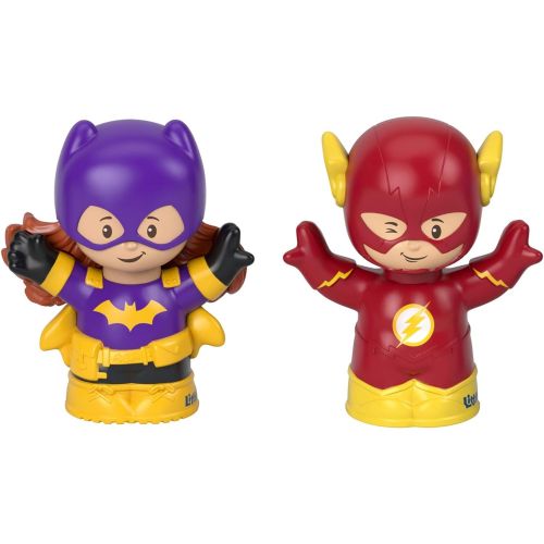  Fisher-Price Little People DC Super Friends Figure Pack, Set of 7 super hero character figures for toddlers and preschool kids ages 18 months to 5 years