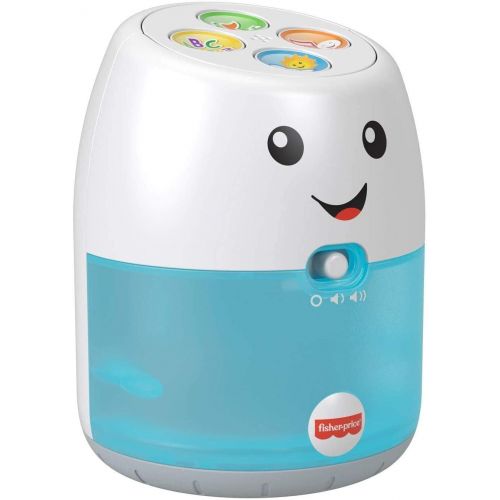  Fisher-Price Laugh & Learn Babble & Wobble Hub, interactive pretend hub toy with music, lights and learning content for baby and toddler ages 9-36 months