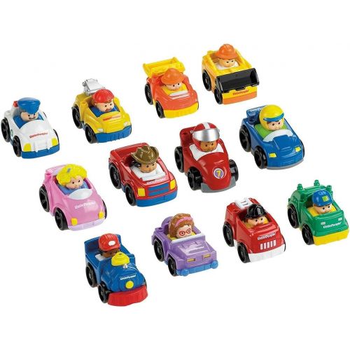  Fisher-Price Little People Wheelies Vehicles - 6 Pack