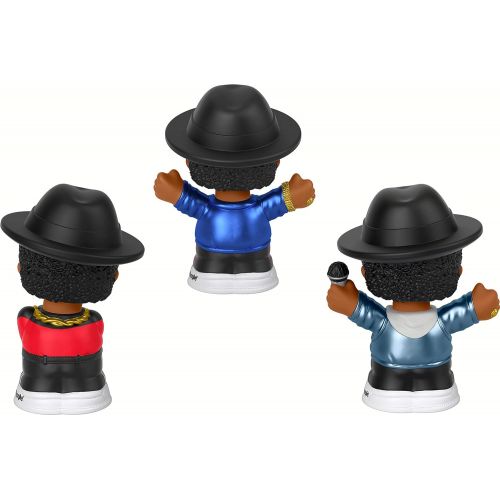  Fisher-Price Little People Collector Run DMC, Set of 3 Figures Styled Like The Iconic Hip Hop Group for Fans Ages 1-101 [Amazon Exclusive]