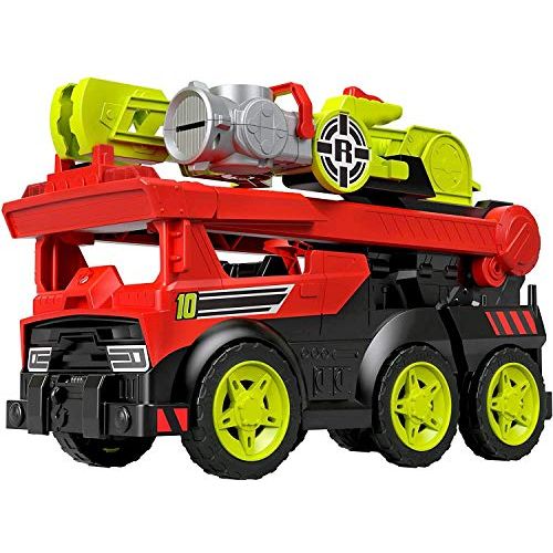  Fisher-Price Rescue Heroes Transforming Fire Truck with Lights & Sounds, Multicolor, Model:GFW30