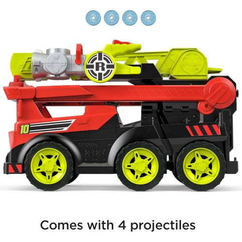  Fisher-Price Rescue Heroes Transforming Fire Truck with Lights & Sounds, Multicolor, Model:GFW30