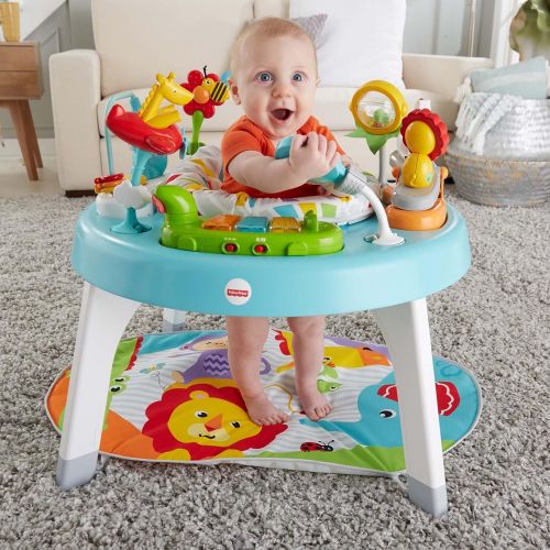  Fisher-Price 3-in-1 Sit-to-Stand Activity Center, Baby to Toddler Convertible Play Center