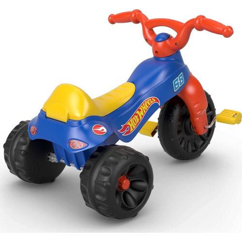  Fisher-Price Hot Wheels Tough Trike, Sturdy Ride-on Tricycle with Hot Wheels Colors and Graphics for Toddlers and Preschool Kids Ages 2-5 Years