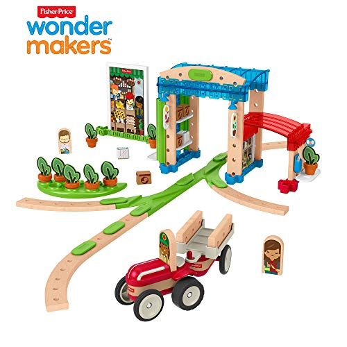  Fisher-Price Wonder Makers Design System Build Around Town Building & Track Set