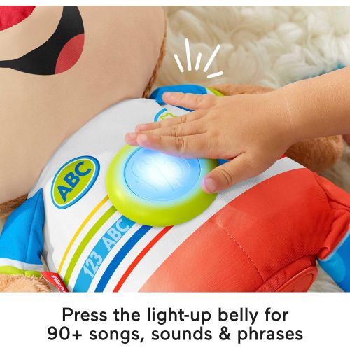  Fisher-Price Laugh & Learn So Big Puppy, Large Musical Plush Toy with Learning Content for Toddlers and Preschool Kids