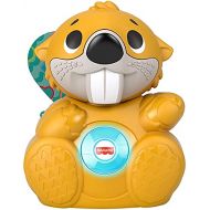 Fisher-Price Linkimals Boppin’ Beaver, Light-up Musical Activity Toy for Baby , Yellow