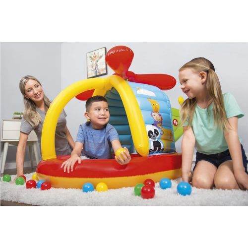  Fisher-Price Helicopter Inflatable Ball Pit, 61 x 40 x 36