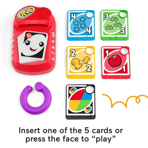  Fisher-Price Laugh & Learn Counting and Colors UNO, Electronic Learning Toy with Lights and Music for Infants and Toddlers Ages 6 to 36 Months