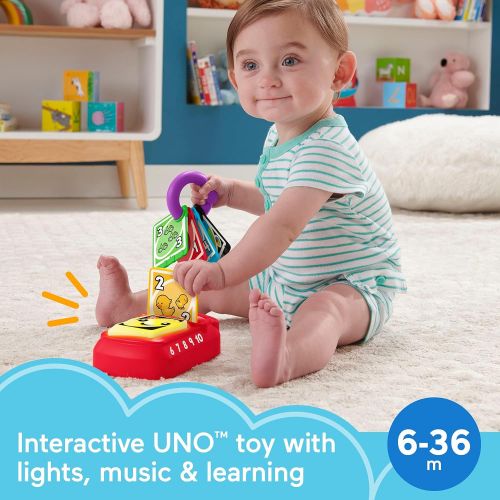  Fisher-Price Laugh & Learn Counting and Colors UNO, Electronic Learning Toy with Lights and Music for Infants and Toddlers Ages 6 to 36 Months