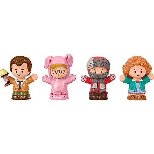  Fisher-Price Little People Collector A Christmas Story, Special Edition Figure Set with 4 Characters from The Classic Holiday Movie