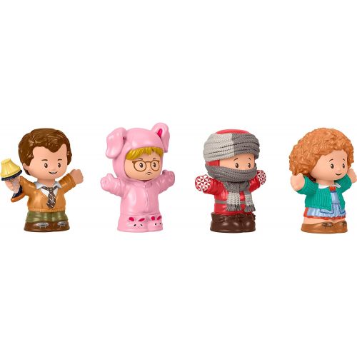  Fisher-Price Little People Collector A Christmas Story, Special Edition Figure Set with 4 Characters from The Classic Holiday Movie