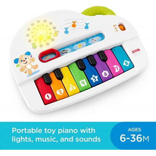  Fisher-Price Laugh & Learn Silly Sounds Light-up Piano, Multicolored, Small