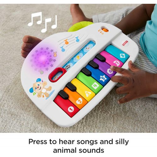  Fisher-Price Laugh & Learn Silly Sounds Light-up Piano, Multicolored, Small