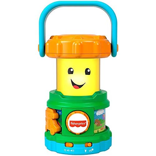  Fisher-Price Laugh & Learn Camping Fun Lantern, musical toy with lights, sounds and learning content for baby and toddler ages 6-36 months