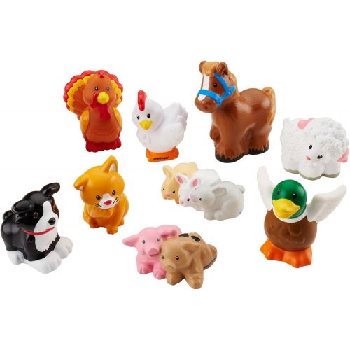  Fisher-Price Little People Farm Animal Friends with Baby Bunnies & Piglets