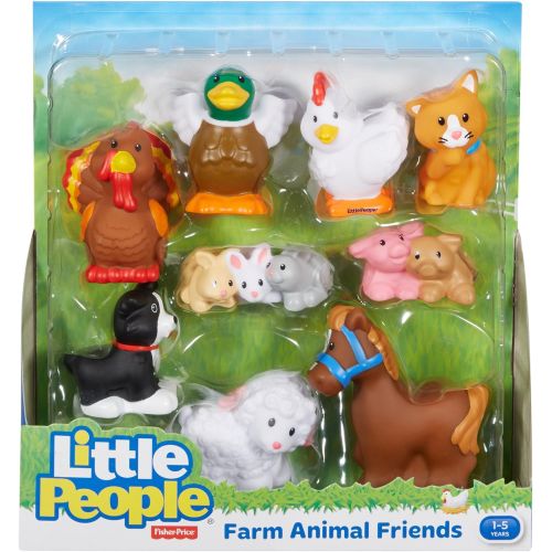  Fisher-Price Little People Farm Animal Friends with Baby Bunnies & Piglets