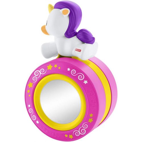  Fisher-Price Crawl Along Musical Unicorn - Develops Gross Motor Skills, Self Discovey and Cause & Effect ~ Great for Tummy Time