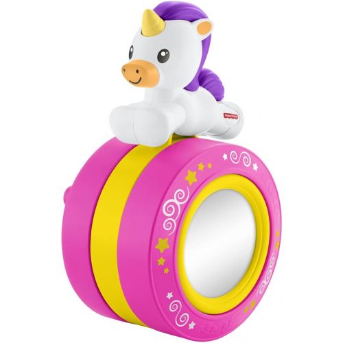  Fisher-Price Crawl Along Musical Unicorn - Develops Gross Motor Skills, Self Discovey and Cause & Effect ~ Great for Tummy Time