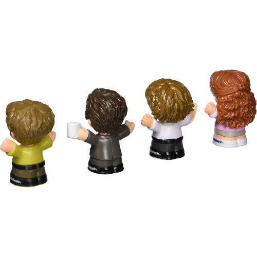 Fisher-Price Little People Collector The Office Figure Set, 4 character figures from the American TV show in a giftable package for fans ages 1-101 years, Multi